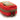 Red mini medical kit pouch with tan cross patch and brown zipper pulls