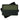 Rubber velcro patch with empty rectangular window, olive green frame and black backing