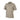 Khaki polo shirt with short sleeves, button placket, and pointed collar