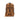 21L MOLLE Cordura backpack, tan and dark brown, back view with padded straps