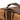 Brown Cordura pack top handle and stitched strap close-up