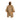Hooded poncho with drawcord hem, front panel and chest pocket, tan