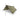 Green-brown camouflage shelter cape with slanted front panel and side flap
