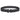 Tactical belt in black webbing with cobra-style buckle, front view