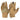 Coyote tan tactical gloves with light green camo palm and knuckle padding