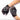 Black tactical gloves with gray camo graphic on back and padded finger tips