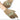 Tan tactical gloves with light green camo logo and hook-and-loop wrist strap