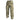 Green scale camo ripstop pants with side cargo pockets and drawstring hems