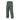 Dark green ripstop cargo pants with front button closure and thigh pocket.