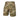 Multicam camouflage ripstop shorts with elastic waistband, cargo pockets, 8.5 in length