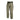 Olive-green ripstop cargo pants with belt loops and side cargo pockets