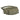 Waist pack in olive-green fabric with tan zipper pocket and embroidered logo