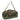 Green-and-brown camouflage training duffel bag with top handle and shoulder strap