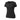 Women's cotton T-shirt, dark color, crew neck short sleeves, front view