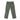 Olive drab fatigue pants with front slant pockets and buttoned waistband