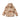 Desert camo hood parka with full front view and buttoned hood