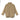 Olive drab smock jacket back view with stand collar and quarter-zip