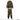 Woodland camouflage combat uniform set with matching jacket and cargo pants.