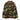 Woodland camouflage combat jacket with button placket and shoulder patches.