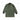 Olive drab field coat with quilted inner lining and button front