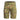 Cargo shorts, green camouflage print with cargo flap pockets and button waist