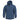 Blue hooded anorak jacket with half-zip front and chest pocket