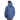 Blue hooded anorak jacket seen from the back with drawcord hem