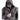 Gray anorak jacket with hood and center front zipper