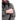 Gray anorak jacket with hood and front zipper placket
