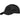 Tactical twill BB cap in black with front Velcro patch and curved brim