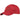 Tactical twill BB cap in red with curved brim and adjustable strap detail