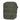 Olive utility pouch with front MOLLE straps and rectangular logo patch