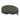 Olive green sunglasses pouch with zipper, woven texture and embossed logo