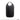 Rucksack liner dry bag in black with carry handle and rounded top opening