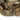 Camo rucksack waist strap with tan plastic buckle and reinforced fabric