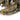 Camo rucksack shoulder strap with padded panel and webbing loops