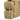 Khaki tactical side pouch close-up with MOLLE webbing, buckles, and zipper edge