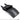 Black modular tactical pouch with MOLLE webbing and open top flap