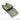 Olive drab modular tactical pouch with open flap and MOLLE webbing