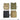 Four utility pouches shown flat: camouflage, olive, black, and tan with MOLLE