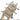 Multicam heavy load carrier with front MOLLE webbing and adjustable carry straps
