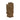 Brown work gloves with padded knuckles and hook-and-loop wrist closure