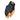 Abrasion-resistant work gloves in black and tan with large lettering on back