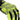 Close-up of hi-viz yellow glove palm with black printed text pattern and knuckle guard