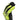 Hi-viz yellow and black glove side view with textured grip area and stitched thumb panel