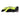 Side profile of hi-viz yellow and black glove with knuckle padding and wrist closure