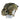 Multicam tactical helmet cover with tan face shield and side storage pouches