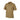 Khaki polo shirt with short sleeves, button placket and collar