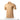 Beige polo shirt with button placket and short sleeves