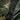 Camouflage poncho front placket with snap buttons and metal grommets